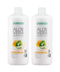 Aloe Vera Гел за пиене Traditional Honey, двоен комплект