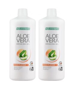 Aloe Vera Гел за пиене Peach Flavour, двоен комплект