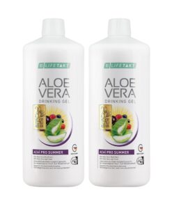 Aloe Vera Гел за пиене Açaí Pro Summer, двоен комплект