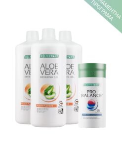 ABO Aloe Vera Гел за пиене Peach & Pro Balance