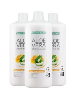 Aloe Vera Гел за пиене Traditional Honey, троен комплект