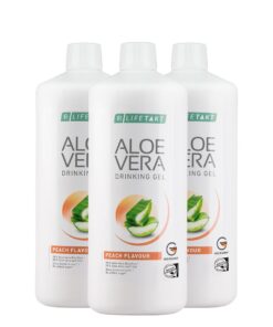 Aloe Vera Гел за пиене Peach Flavour, троен комплект